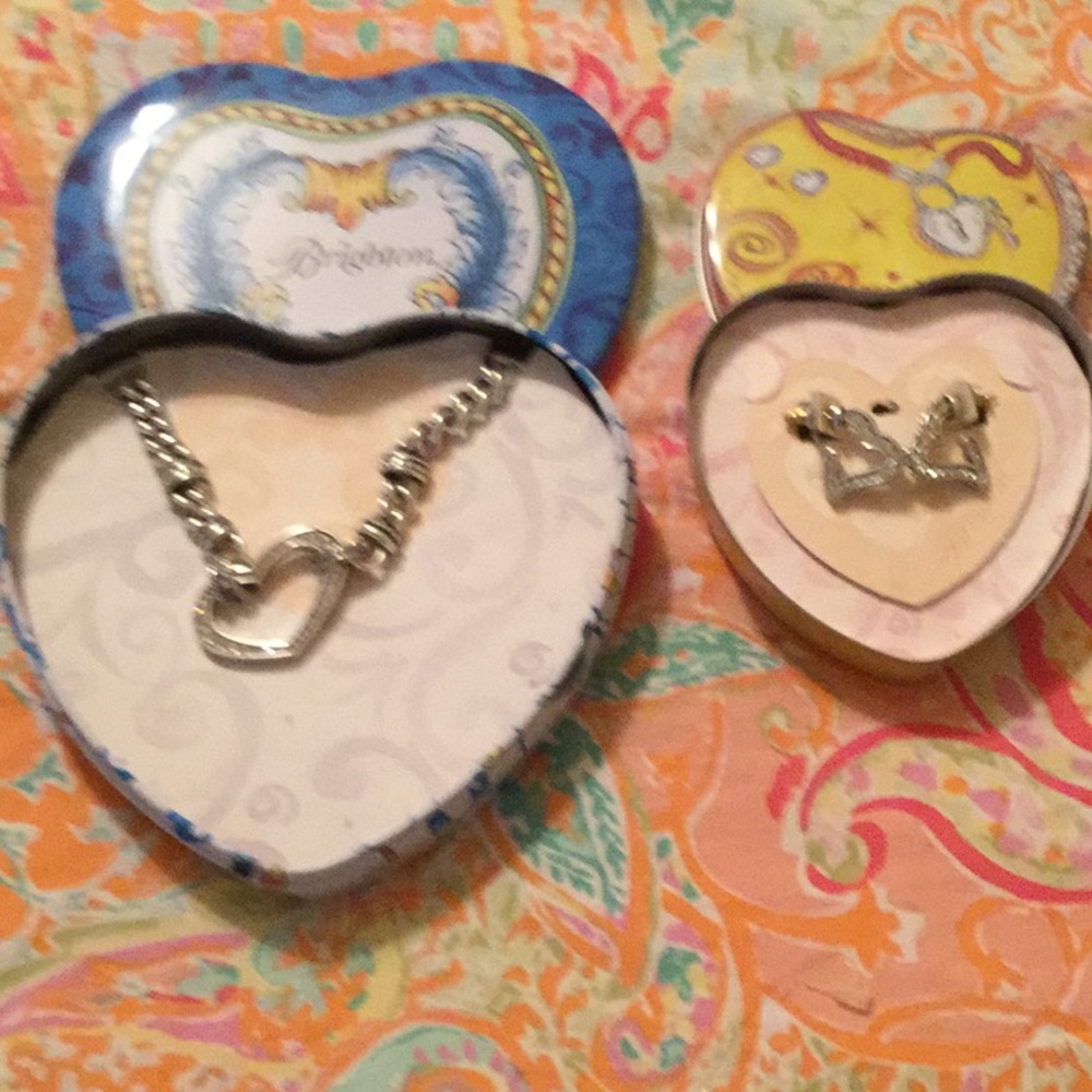Two piece Brighton necklace and earrings set